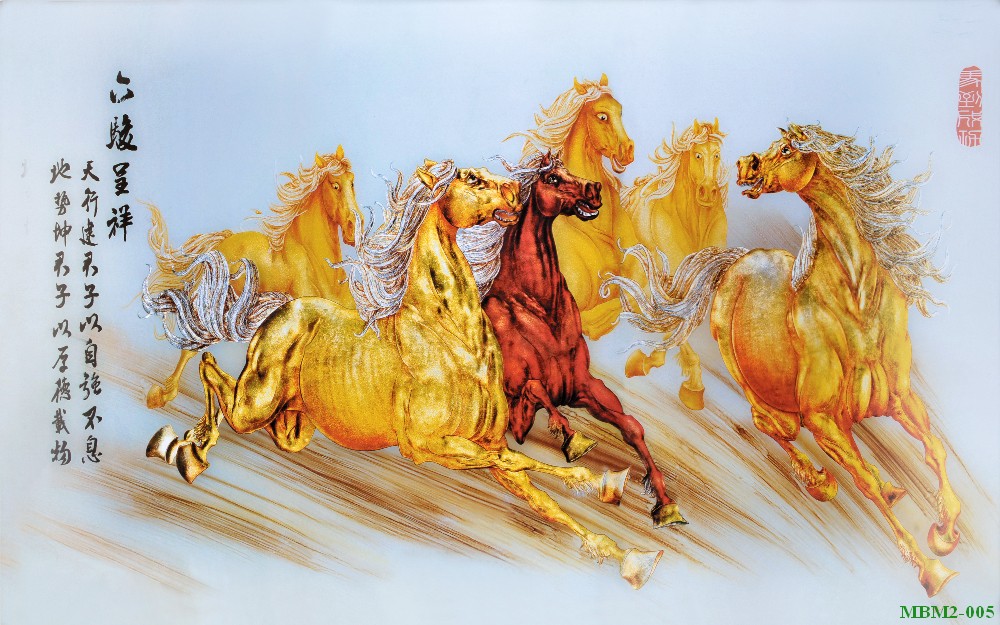 Tranh ngựa - bát mã - Mã đáo MBM2-005